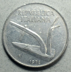 Italy 10 Lire 1972-R KM#93 Europe Coin - Picture 1 of 2