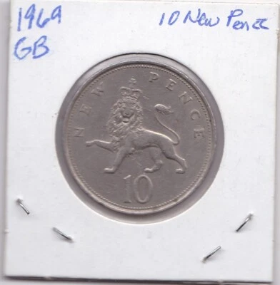 1969 Great Britain 10 New Pence - Image 1 of 2