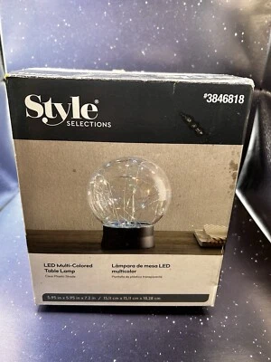 Style Selections Led Multi-Colored Table Lamp Twinkling Transitioning Colors Box - Image 1 of 4