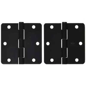 NEW 12PK Stanley 3.5" Round 1/4" Corners Satin Bronze Dark Door Hinges S821-322 - Picture 1 of 3