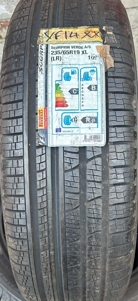 X1 Brand New 235/65/19 Pirelli Scorpion Verde M+S XL LR All Season Tyre 109V - Image 1 of 1