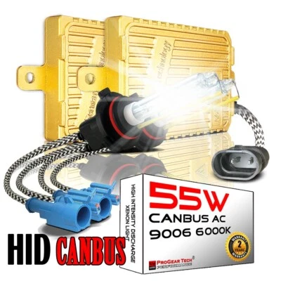 55W 9006 HB4 6000K Heavy Duty Fast Bright AC HID Conversion Kit for BMW Benz - Image 1 of 4