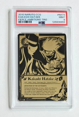 Kakashi Hatake PSA 9 Naruto CCG N473 Fierce Ambitions Tins Bandai 2010 - Image 1 of 3