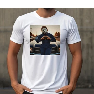 Michael Myers Horror Halloween Adult Humor Funny T-Shirt - Picture 1 of 3