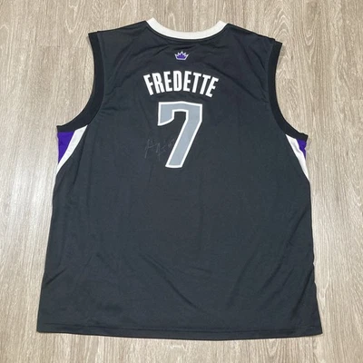 Fredette Signed Jersey 2XL Autograph Jimmer Kings Sacramento #7 NBA Game-day Tee - Image 1 of 4