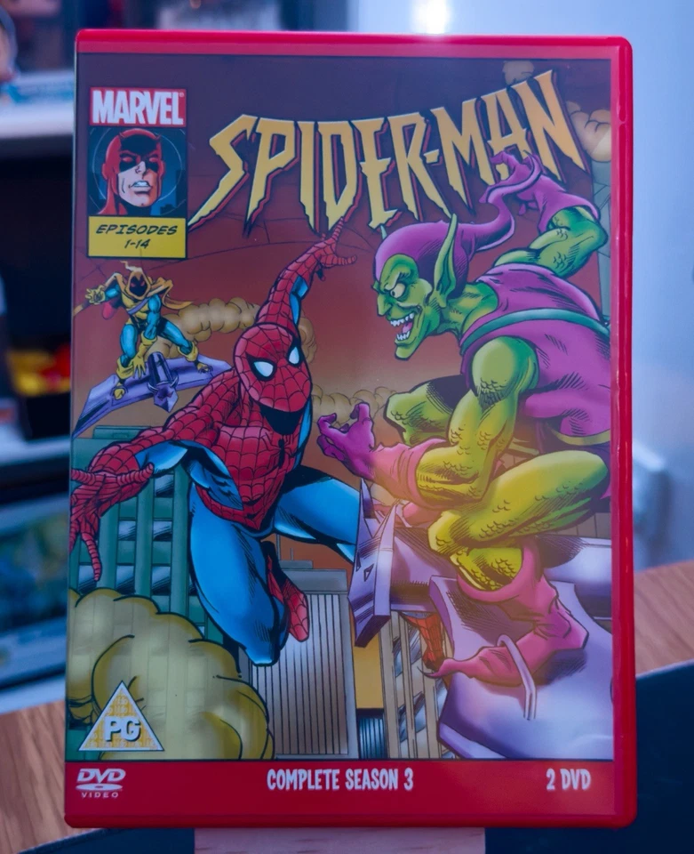 Spider-Man Season 3 1995 1990s New Spider-Man TAS Complete Series 3 UK 2 DVD Set - Image 1 of 4