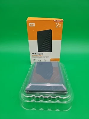 WD 2TB My Passport USB C Portable External Hard Drive WDBWML0020BGY-WESN Grey - Image 1 of 4