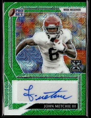 L22,318 - 2022 Leaf Pro Set Metal Mojo Green #PAJM2 John Metchie III /4 Auto - Image 1 of 2