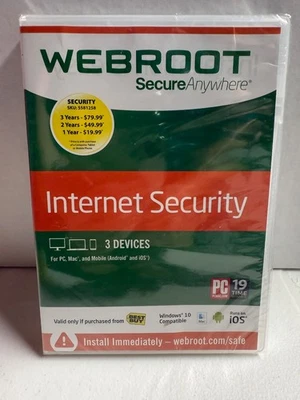 Webroot Secure Anywhere Internet Security 2006-2017 - Brand New✅ - Image 1 of 2