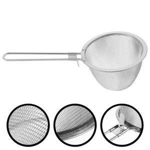 Kitchen Strainer with Handle Noodle Filter Colander Stainless Steel - Picture 1 of 12