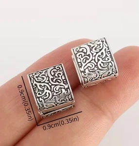 Ohrringe europäischer Stil doppelseitig quadratisch Paisley Totem Ohrringe - Bild 1 von 3