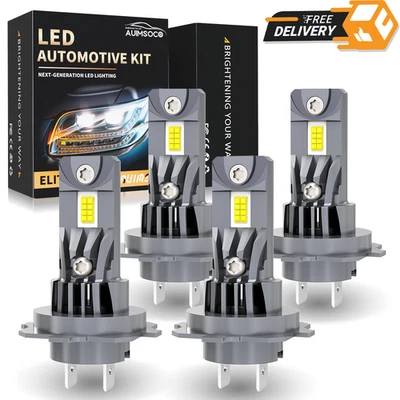 For Buick Regal TourX 2018 2019 2020 H7 H7 LED Headlight Bulbs High Low Beam - Image 1 of 4