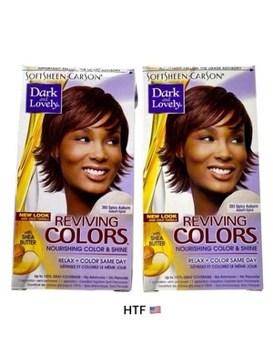 Lot of 2 SoftSheen Carson Dark & Lovely Reviving Colors #393 SPICY AUBURN - New - Image 1 of 4
