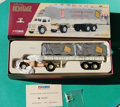 CORGI SERIE LIMITEE HERITAGE #73601 CAMION BERLIET TLR  "LU" NEUF + BOITE - Photo 1/4