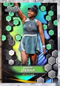 #70 Naomi Osaka Aqua Refractor 2024 Topps Graphite Tennis - Picture 1 of 2