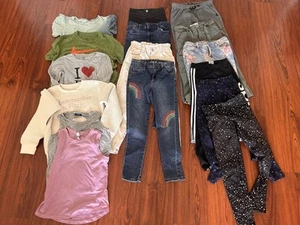 Lot Of 16 Girls Clothes Size 9 10 School Casual Sports Winter Fall Jeans Sweats - Picture 1 of 18