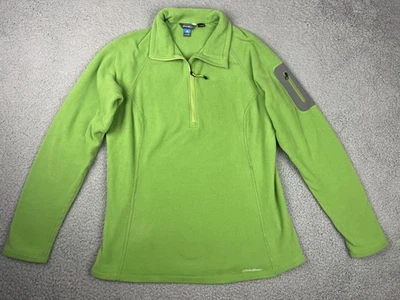 Chaqueta de exterior Eddie Bauer Pullover para mujer XL verde polar Polartec First Ascent Foto 1 de 4