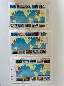 Oversized FDC Set of 3: Road to Victory. free worldwide shipping - Picture 1 of 5