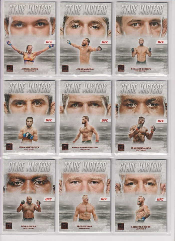 2023 Panini Donruss UFC STARE MASTERS Insert You Choose Finish Set MMA - Image 1 of 1