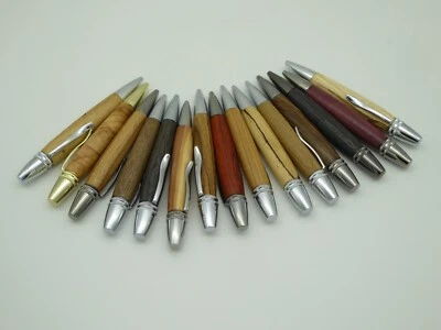 Schreibgeräte, Unikate Kugelschreiber aus Edelhölzern handgedrechselt, Polaris - Bild 1 von 4