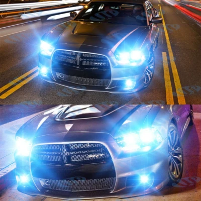 For Dodge Charger 2011 - 2014 8000K LED Headlights Hi/Lo Beam 4x Bulbs - Image 1 of 4