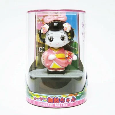 Solar Figurine Japanese Maiko-chan (Pink)