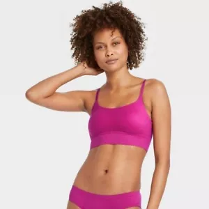 Women's So Soft Bralette - Auden - tulip dark pink - size S - new - Picture 1 of 7
