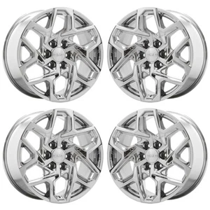 20" GMC Sierra 1500 Bright Bright Chrome wheels Factory OEM Set 95369 EXCHANGE - Picture 1 of 8