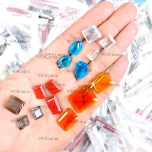 Juego de 10 piezas de cristal de vidrio para colgante y pendientes cabujón lote 10-30 mm - Imagen 1 de 20