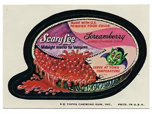 1974 Topps Wacky Packages 8a serie 8 SPARY LEE snack midnite per vampiri quasi nuovi - Foto 1 di 1