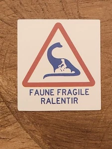 DINOSAUR STICKER Caution Warning Beware Danger T-Rex Raptor Lizard Jurassic Park - Picture 1 of 1