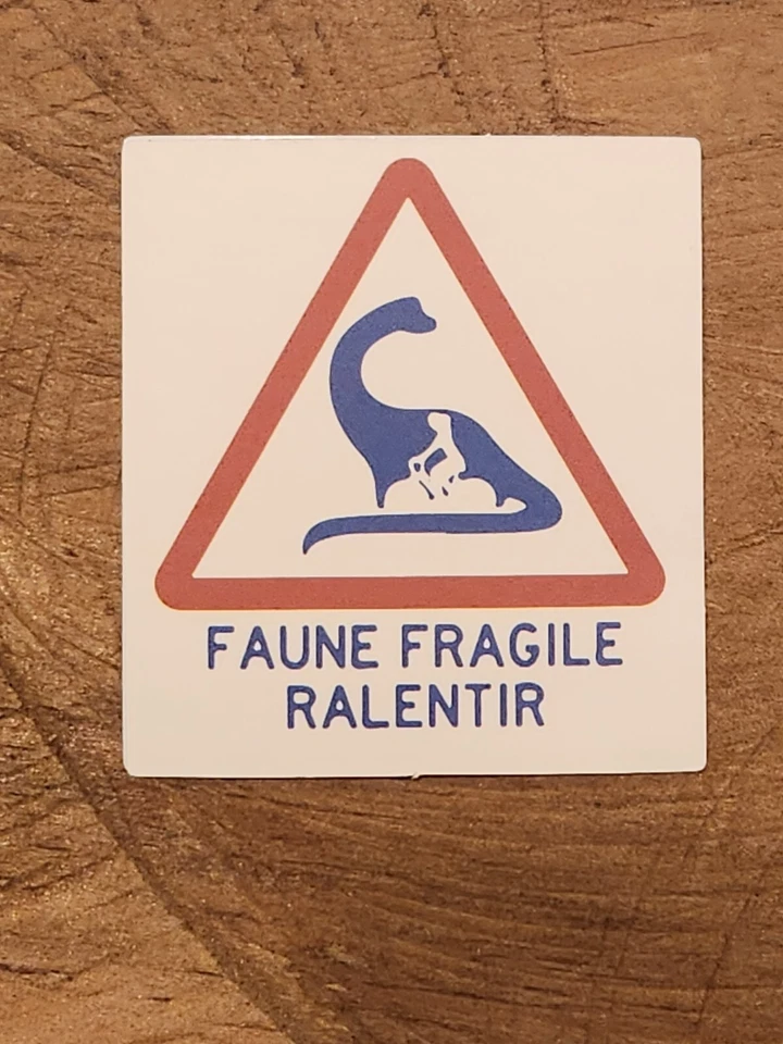 DINOSAUR STICKER Caution Warning Beware Danger T-Rex Raptor Lizard Jurassic Park - Image 1 of 1