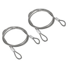 Stainless Steel Cable, 2 Pack PVC Coated 1/8" Wire Rope for Deck Railing 3.3ft