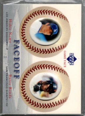 B1338- 2003 Upper Deck Game Face #183 Hideo Nomo Barry Bonds - NM-MT - Image 1 of 2