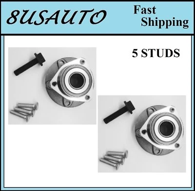 Front Wheel Hub Bearing Assembly Fit 2008 VOLKSWAGEN R32 (3 Bolt Flange) (PAIR) - Image 1 of 3