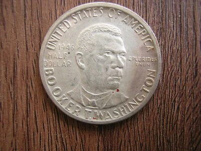 United States Booker T Washington Half Dollar 1946  About Uncirculated Toned - Image 1 of 4