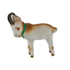 Vintage Wagner Kunstlerschutz Flocked Mountain Goat Ram Germany Figurine