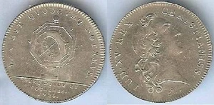 Jeton notaires - Coners du roy et notaires 1720 n° 298 LEROUGE silver 9 grammes - Bild 1 von 1