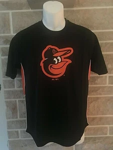 Baltimore Orioles Majestic Black & Orange Logo Camiseta Youth Size XL $30 NUEVO - Imagen 1 de 4