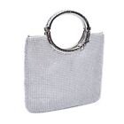 Women's Handbag Crystal Rhinestone Bag Evening Bags Wedding Clutch Purse Silver