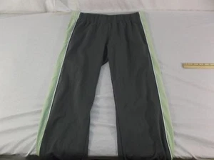 NIKE GRAY LIGHT MINT GREEN ATHLETIC GYM TRACK RUNNING SWEATS PANTS WOMENS 12-14 - Picture 1 of 12