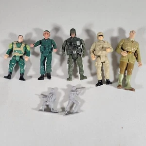 Spielzeugsoldat Actionfigur Lot 7 Chap Mei Armee Soldaten Captain Rourke Militär - Bild 1 von 12