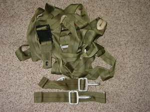 Military Parachute Harness Gear Olive Green w/D Clips!  - Picture 1 of 1