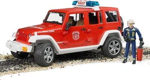 Bruder 02528 Jeep Rubicon Fire Rescue W Fireman - Picture 1 of 7