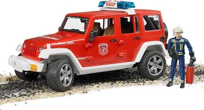 Bruder 02528 Jeep Rubicon Fire Rescue W Fireman - Image 1 of 4