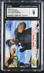 Frank Thomas #4 CGC 9 Mint Denny's 1997 3-D Hologramme Chicago White Sox - Bild 1 von 2