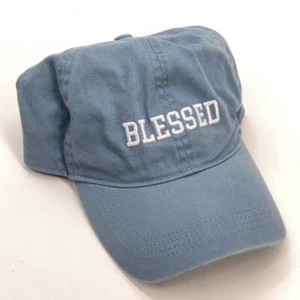 Blessed Hat White on blue buckle back - Picture 1 of 5