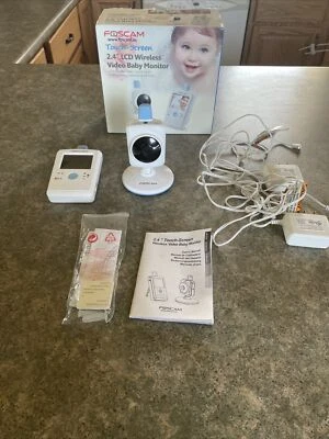 Monitor de bebé de video digital Foscam FBM2307 2,4" pantalla táctil LCD (probado) Foto 1 de 4
