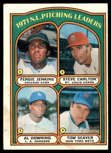 1972 Topps 1971 N.L. Pitching Leaders - Fergie Jenkins/Steve Carlton/Al