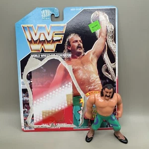 Hasbro WWF Jake The Snake Roberts Serie 1 Python Punch 1990 Actionfigur - Bild 1 von 8